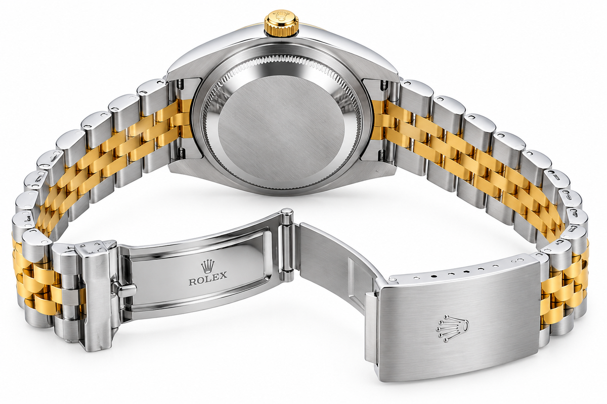 Rolex Two-Tone Watch with Champagne Dial & Date